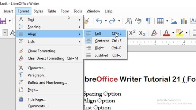 LibreOffice Writer tutorial 21 format menu part 2 || in hindi || by dev bind || techdev смотреть онлайн