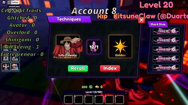 CAN 15 ACCOUNT ROLL GLITCHED TECHNIQUE ?? | Anime Last Stand смотреть онлайн