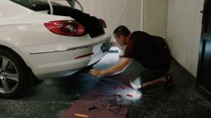 Установка магнитолы Teyes Volksvagen Passat CC и камеры заднего вида