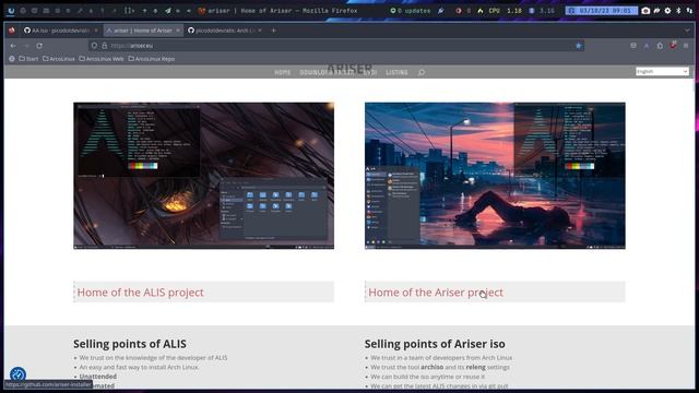 ArcoLinux : 3627 New Ariser iso is out - what is Ariser - pure Arch Linux + alis script смотреть онлайн