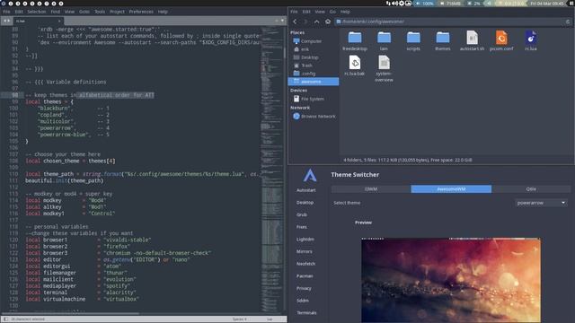 ArcoLinux : 2696 ArcoLinux Tweak Tool can change the Awesome themes again - Beware the bak file смотреть онлайн