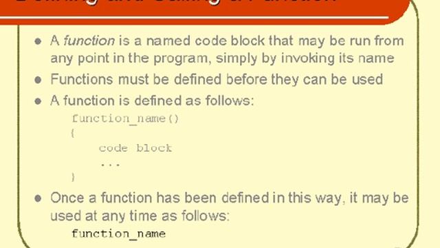 Unix Shell Scripting Functions Part 2 смотреть онлайн