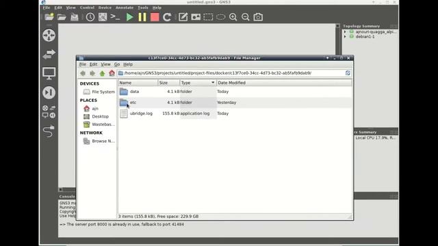 Persistency for Quagga container in GNS3 смотреть онлайн