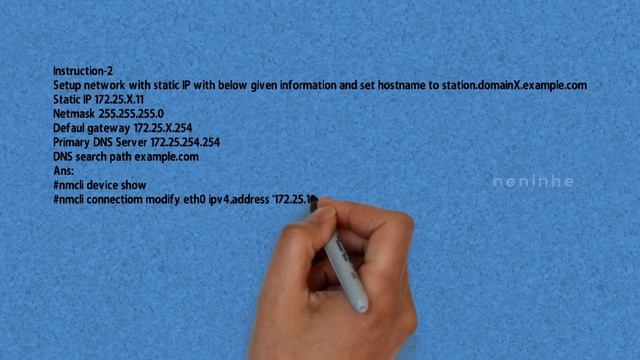 Rhcsa 7 exam paper set static IP and set hostname in Telugu || tutorial3 смотреть онлайн