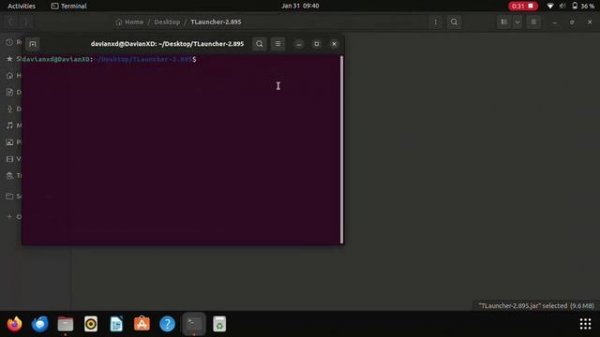 How to open/run Tlauncher on Linux Operating System by using Terminal
