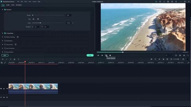 Filmora Tutorial - Lesson 25 - Rotate, Position, Scale and Flip Video Clips using Transform Options смотреть онлайн