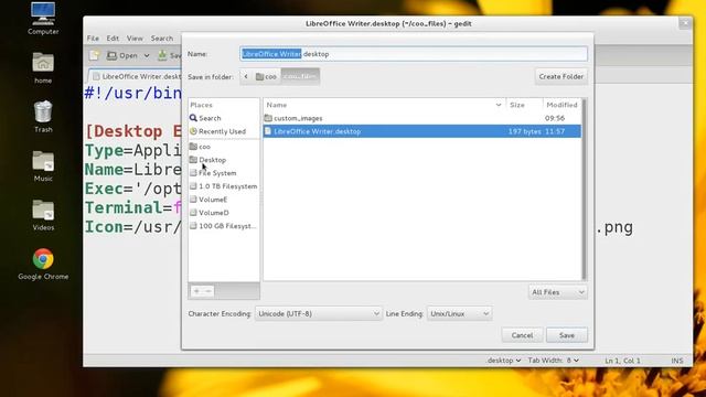 LibreOffice desktop shortcut in Gnome 3 смотреть онлайн