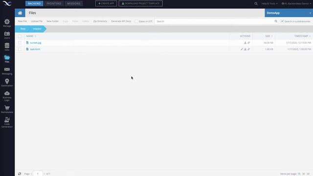 How to create an archive (zip) file for a directory using Backendless Console смотреть онлайн