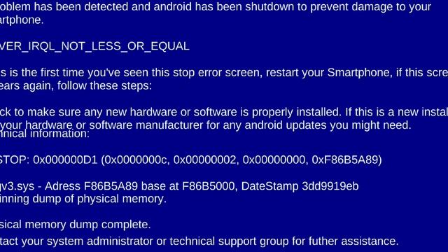 MY PHONE JUST GOT A BSOD!! смотреть онлайн
