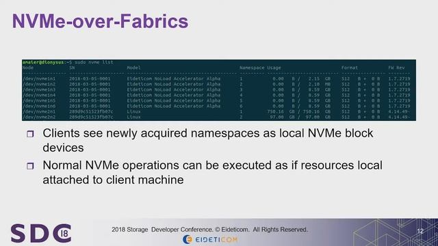 SDC 2018 - FPGA Accelerator Disaggregation Using NVMe-over-Fabrics смотреть онлайн