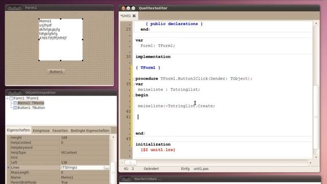 Lazarus [Delphi] := TStringlist + Memo.Lines; // Crashkurs (17) смотреть онлайн