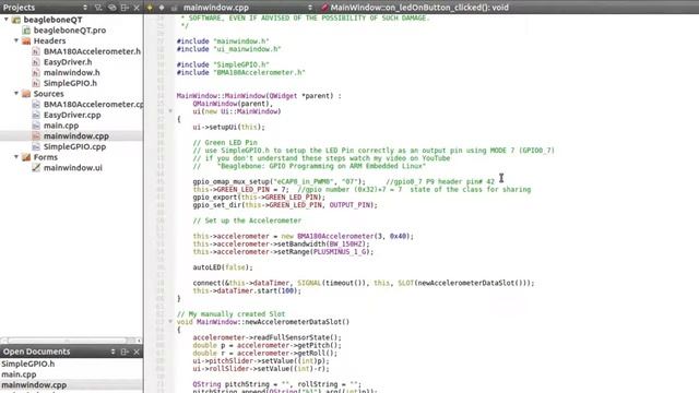 Beaglebone Example Qt Embedded Linux Application смотреть онлайн