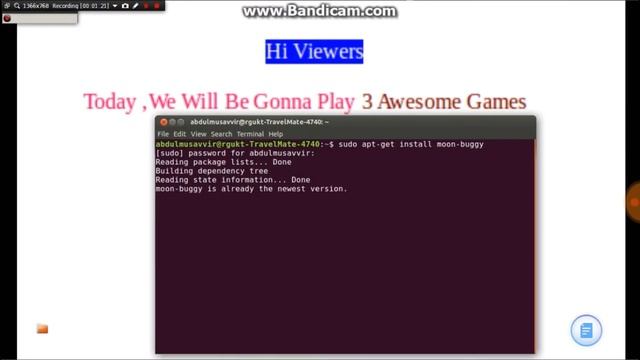 3 Awesome games to play in terminal - Ubuntu IIIT RGUKT смотреть онлайн