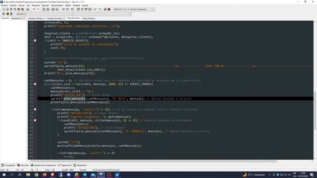 28- Programación avanzada en C - Sockets V: Aplicación de red смотреть онлайн