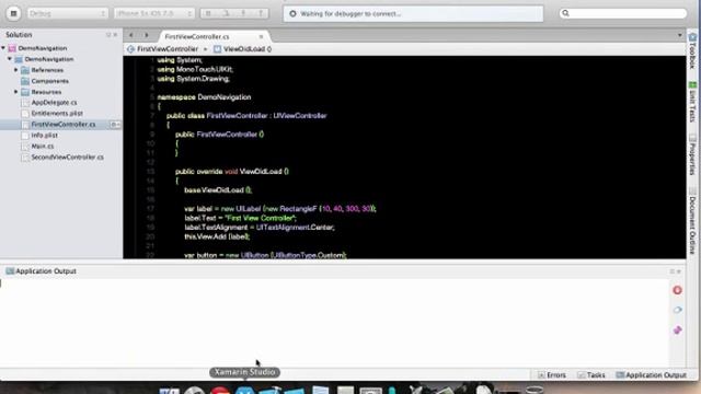 Working with Navigation Controller in Xamarin iOS смотреть онлайн