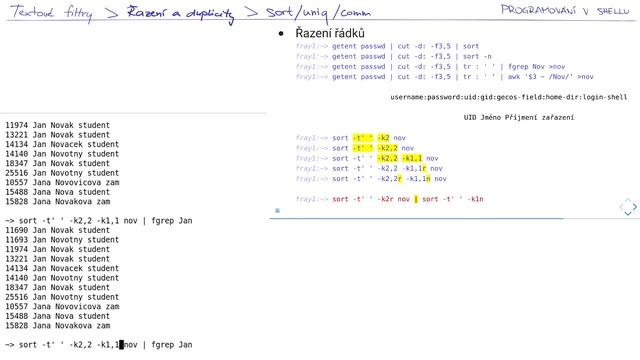 PS: Filtry - sort + uniq + comm смотреть онлайн