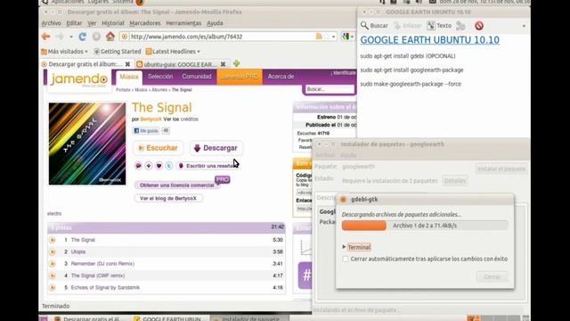 Google Earth Ubuntu 10.10 смотреть онлайн