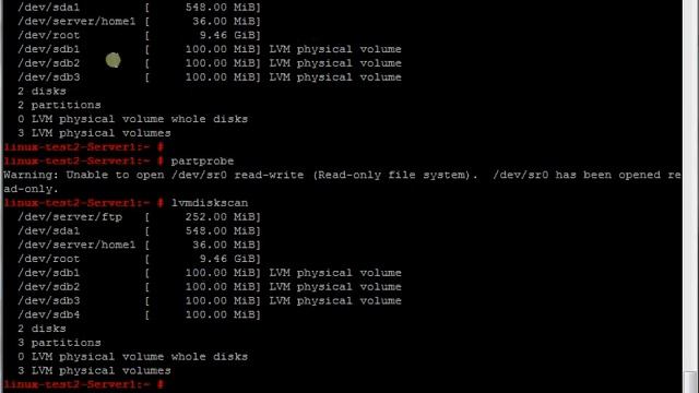 Create partition and Extend reiserfs File System in Linux LVM смотреть онлайн