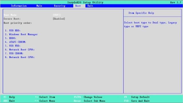 Changing BIOS Mode from UEFI to Legacy смотреть онлайн