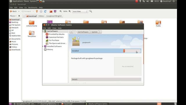 Linux Ubuntu Installation Google Earth 6 on Tutorial смотреть онлайн