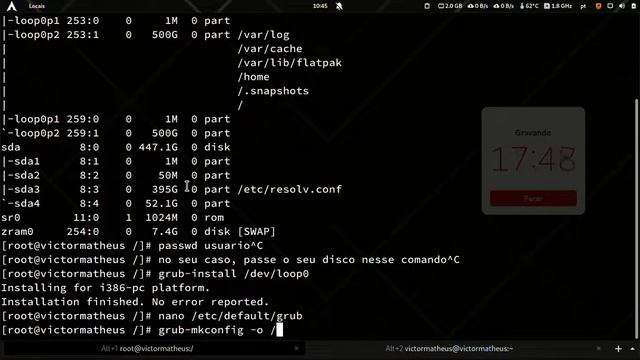Instalação Arch com Plasma em Boot Legacy. DIsco GPT, BTRFS com Snapshots смотреть онлайн