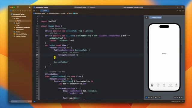 SwiftUI Animated Tab Icons - Animated SF Symbols - iOS 17 - Xcode 15 смотреть онлайн