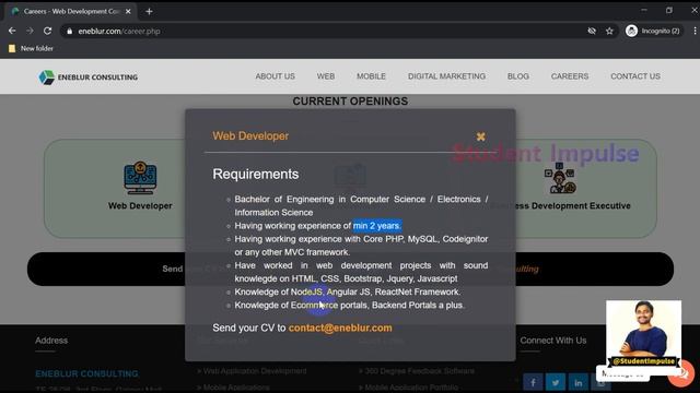 Latest Jobs In Reputed Company | Eneblur Consulting | Hubli | December 2020 | January 2021 Hubballi смотреть онлайн