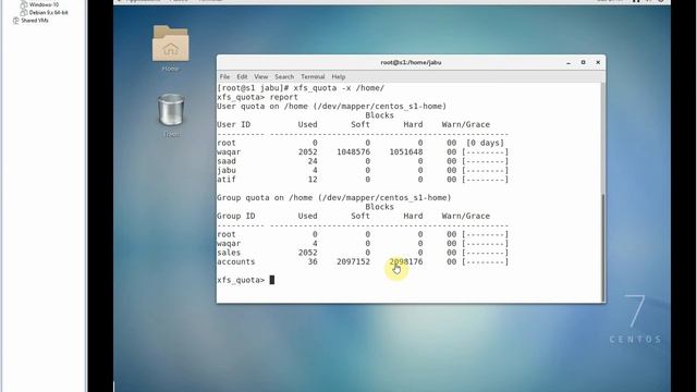 LinuxCBT Labs -Disk Quota CentOS EL 7 Part -2 in Hindi/Urdu смотреть онлайн