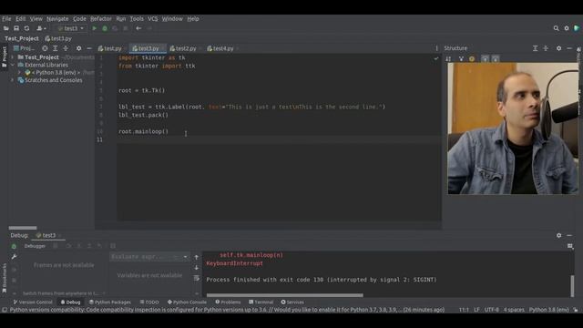 PyCharm Tkinter Configuration смотреть онлайн