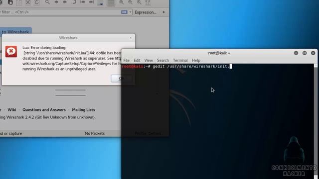 Como corrigir erro de inicialização do WireShark no Kali Linux смотреть онлайн