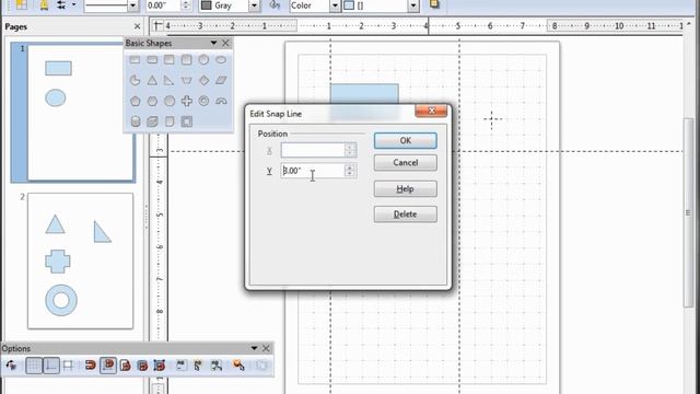 LibreOffice Draw (07) Snap Lines and Grid смотреть онлайн