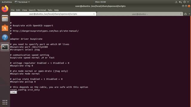 OpenOCD Bus Pirate interface configuration смотреть онлайн