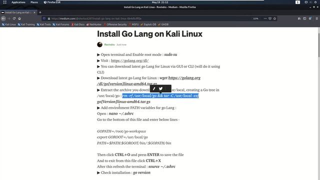 Install Go Lang on Kali Linux [Updated] смотреть онлайн