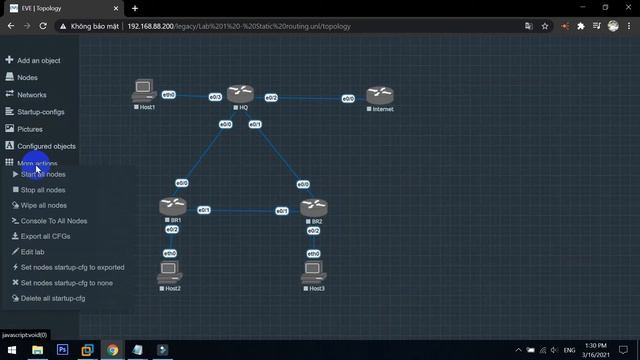 IMPORT LAB IN EVE-NG смотреть онлайн