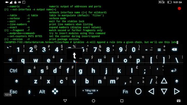 Termux Tutorial: IPtables (Part 2-1 - IPtables Usage)