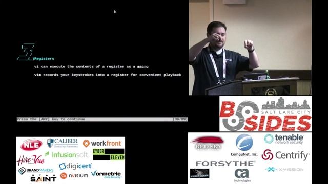 BSidesSLC 2015 - From Vim Muggle to Wizard in 10 Easy Steps - Erik Falor смотреть онлайн