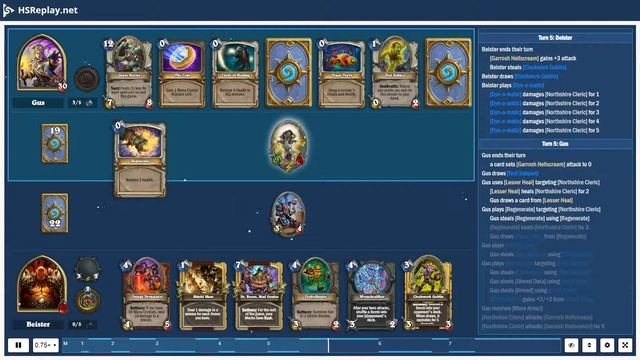 ProGaming - Hearthstone, Bomb Warrior(4) vs Nomi Priest(4) by Gus and Beister, Ranked - Standard .. смотреть онлайн
