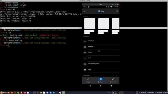 SNDCPY + SCRCPY (Android Remoto Con Audio)
