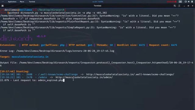 DirSearch - Best Script Alternative of Dirb and Dirbuster for Directory Scanning | 2020 | Devil Emo смотреть онлайн