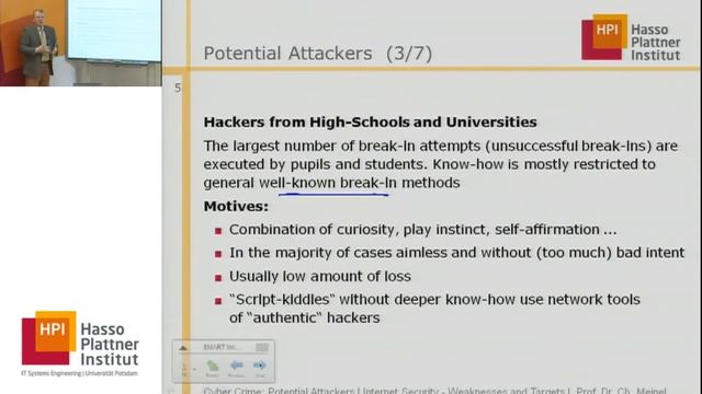 Internet Security 2012/2013 - 04 - Cyber Crime - Potential Attackers смотреть онлайн