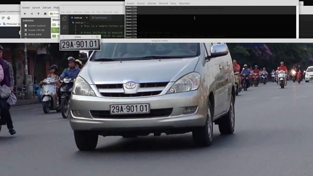 RZ/Car plate recognition in real time (Linux Mint) смотреть онлайн