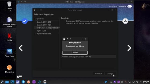 Impressoras no BigLinux смотреть онлайн