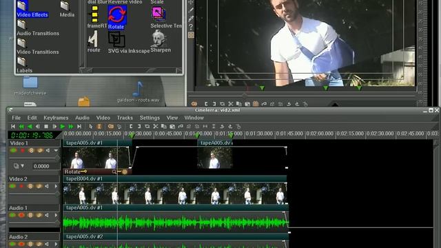 Video Editing in Linux - Cinelerra Part #2 effects смотреть онлайн