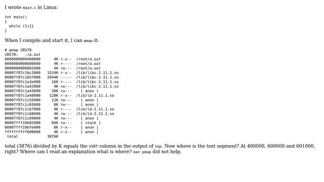Unix & Linux: The meaning of output of pmap смотреть онлайн