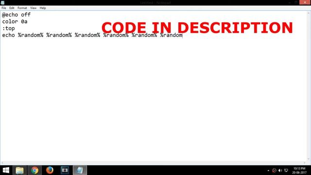 Matrix effect using notepad {Easy} + code смотреть онлайн