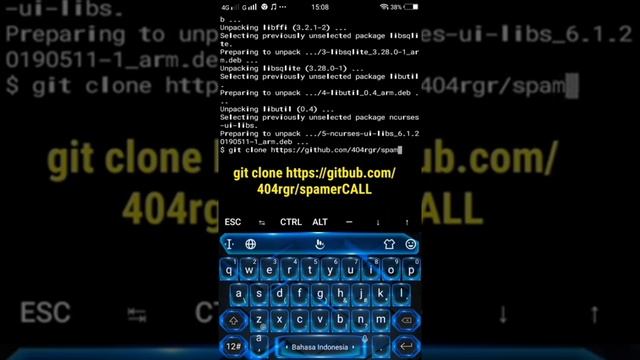 SpamerCall Via Termux смотреть онлайн