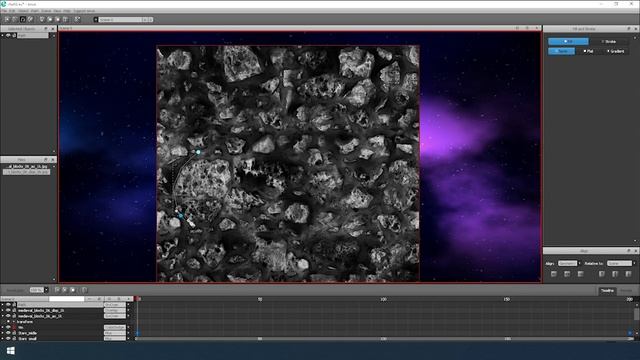 Enve. 2d animation. Galaxy background. imitation of a 3d object. смотреть онлайн