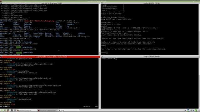 Setting up Joomla 3.4.1 on Linux using terminal смотреть онлайн
