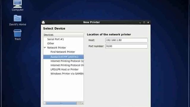 CentOS 6.4 - Install Printer that has and IP address смотреть онлайн