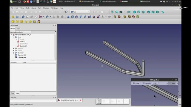 FREECAD #81 - BICYCLE FRAME смотреть онлайн